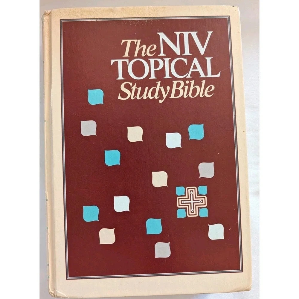 NIV TOPICAL STUDY BIBLE 1989 - Hardback - Clean No Marks - 1989